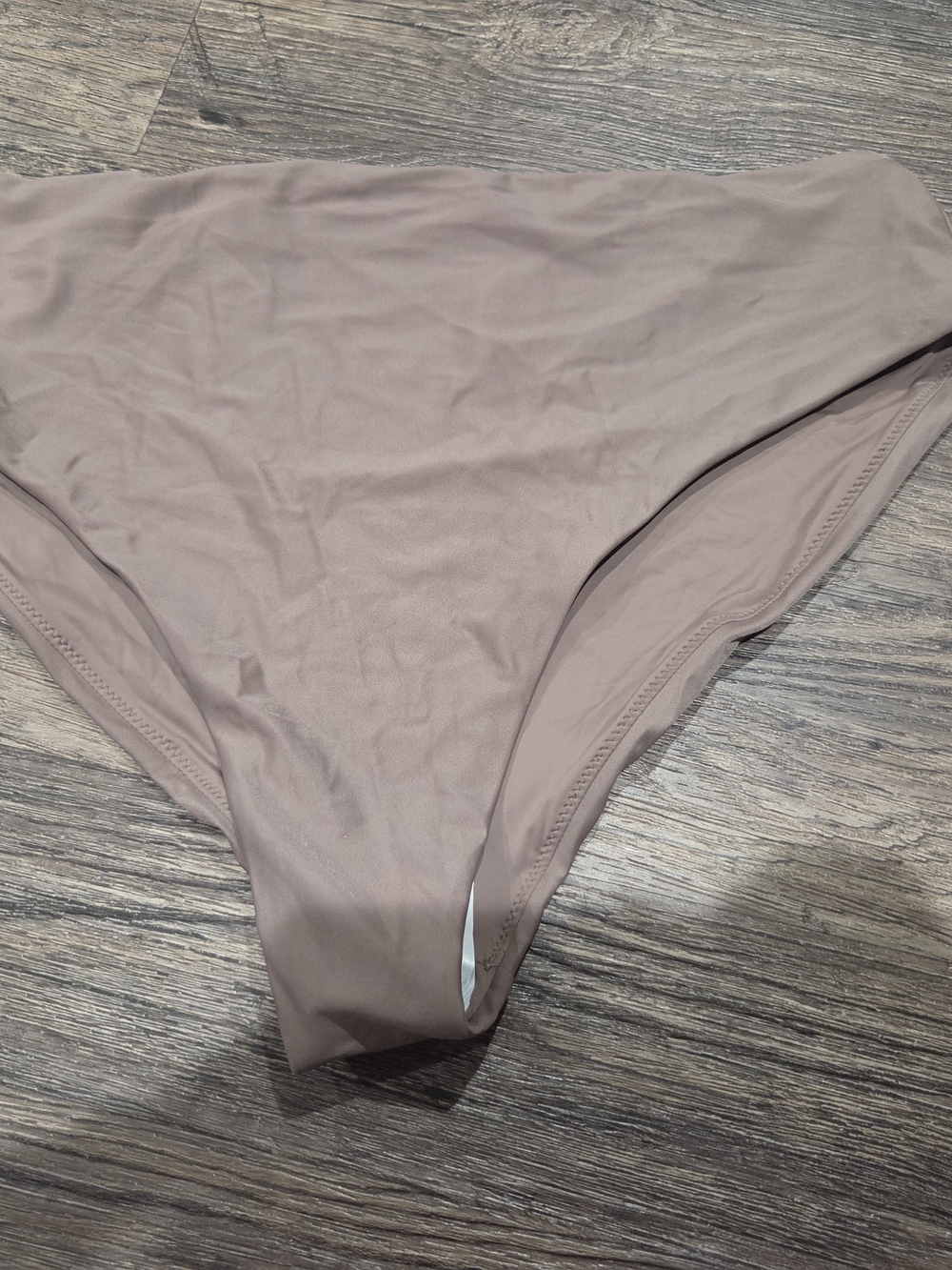 Prana Neutral Taupe Lahari High-Rise Bikini Bottoms Size XL New